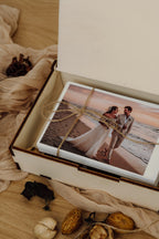 Scatola porta foto in legno naturale con vano USB – perfetta per foto e regali